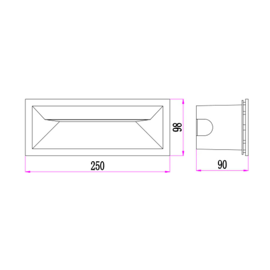 3A GL13305 13W LED BRICK LIGHT