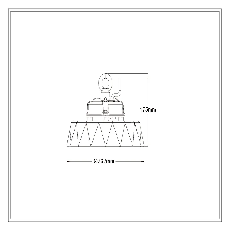 3A Led Highbay 6000K KD007-BK6K100L120