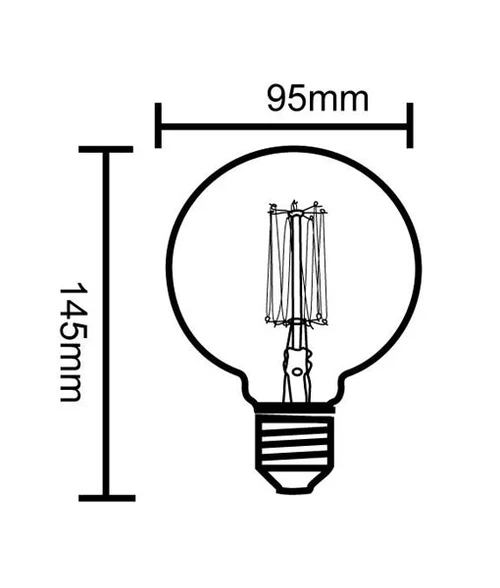 CLA G95 Carbon Filament Globes