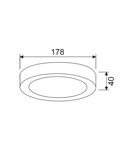 CLA SURFACETRI Round LED Dimmable Tri-CCT Surface Mounted Oyster Lights