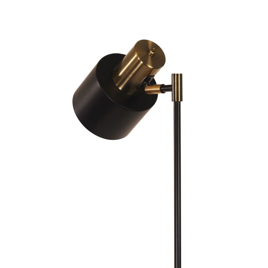Clearance - Oriel Ari Mid-Century Task Lamp Black and Antique Brass