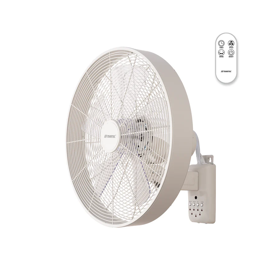Martec Como AC 16″ Wall Fan With Remote Control