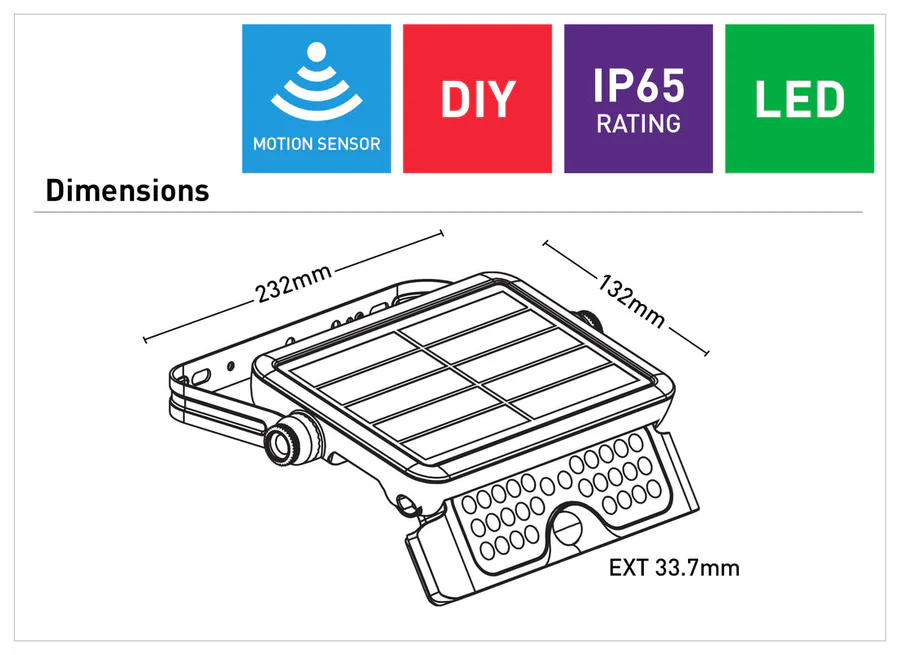 Mercator Defender Solar LED Floodlights