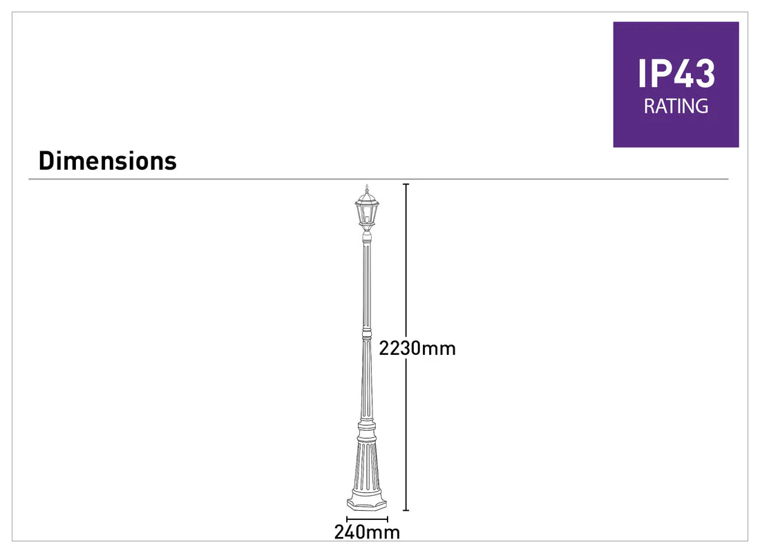Mercator Yarra Outdoor Post and Post Top