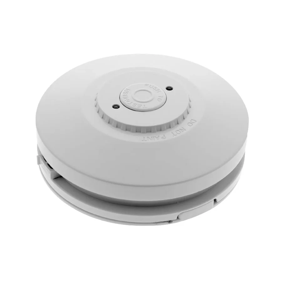 Red 240v Smoke Alarm with 9v Battery Back-up